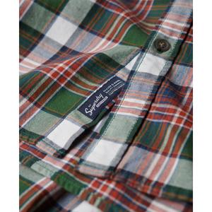 Chemise à carreaux manches longues en coton Superdry Vintage image-5