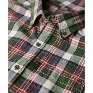 Chemise à carreaux manches longues en coton Superdry Vintage image-6