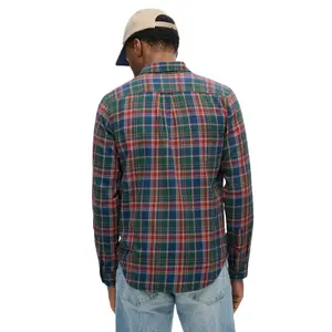 Chemise à carreaux manches longues en coton Superdry Vintage image-4