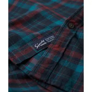 Chemise à carreaux manches longues en coton Superdry Vintage image-5