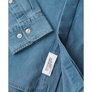 Chemise à col tunisien indigo Superdry The Merchant Store image-6