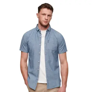 Chambray-skjorta Superdry Vintage image-1
