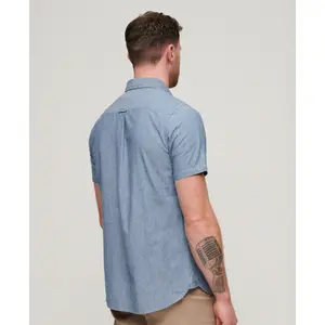 Chambray-skjorta Superdry Vintage image-4