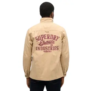 Patchwork canvas overshirt Superdry image-1