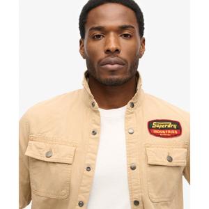 Patchwork canvas overshirt Superdry image-2