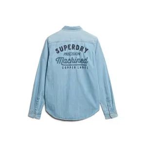 Embroidered long-sleeve shirt Superdry image-3