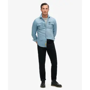 Embroidered long-sleeve shirt Superdry image-1