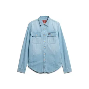 Embroidered long-sleeve shirt Superdry image-0