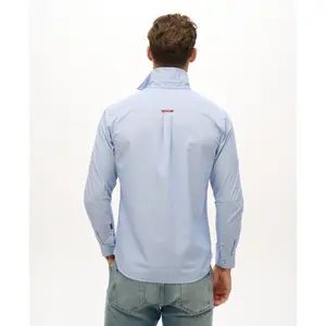 Lightweight fitted long-sleeve shirt Superdry Essentials image-3