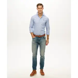Lightweight fitted long-sleeve shirt Superdry Essentials image-2