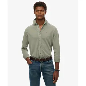 Long-sleeve pique shirt Superdry Vintage Destroy image-4