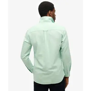 Long sleeve cotton linen shirt Superdry image-2