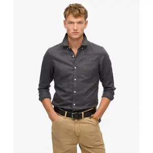 Camicia a maniche lunghe in lino di cotone Superdry image-1