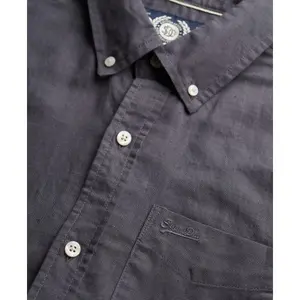Camicia a maniche lunghe in lino di cotone Superdry image-4