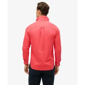 Long sleeve cotton linen shirt Superdry image-2