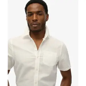 Cotton and linen shirt Superdry image-3