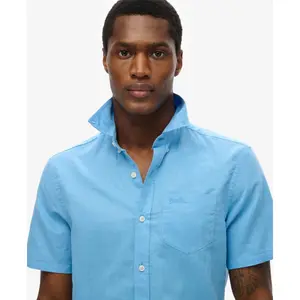Cotton and linen shirt Superdry image-3