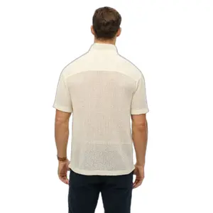 Texturerad stickad skjorta Superdry image-3