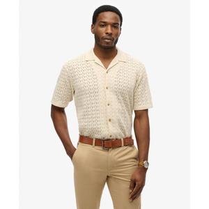 Texturerad stickad skjorta Superdry image-1