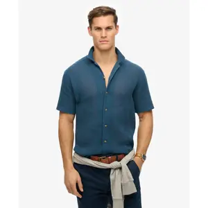 Texturerad stickad skjorta Superdry image-1