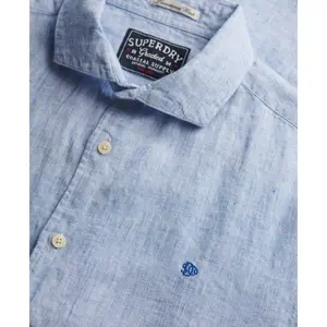 Long-sleeved linen shirt Superdry Riviera image-1