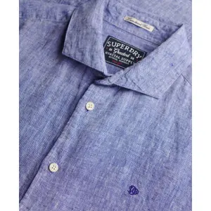 Camicia di lino a maniche lunghe Superdry Riviera image-1