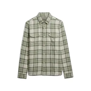 Långärmad rutig skjorta Superdry Merchant Lite image-0