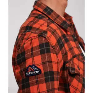 Long-sleeved plaid shirt Superdry Rookie Ridge image-4