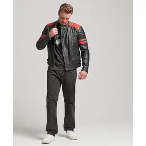 Leren jas Superdry Vintage Racer image-1