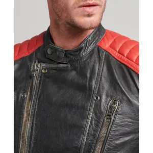 Leren jas Superdry Vintage Racer image-3