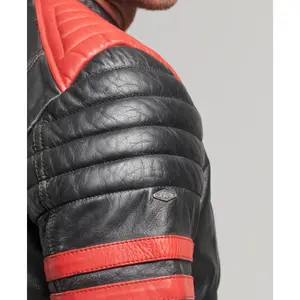 Leren jas Superdry Vintage Racer image-4