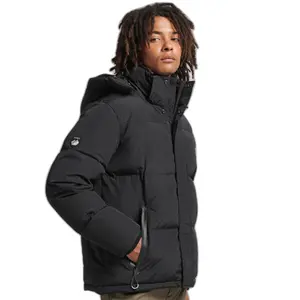 Jas met capuchon en ruitjesmotief Superdry image-0