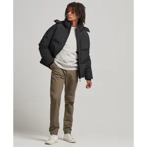 Jas met capuchon en ruitjesmotief Superdry image-1