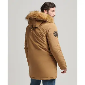 Parka con capucha y falsa piel Superdry Everest image-2
