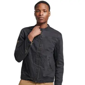 Giacca da moto in denim Superdry Vintage Bull image-0