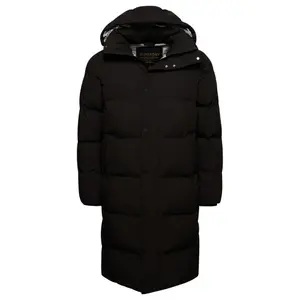 Long hooded down jacket Superdry image-0