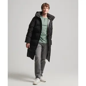 Long hooded down jacket Superdry image-1