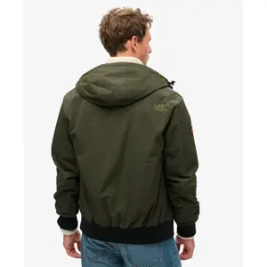 Nylon hooded bomber jacket Superdry Surplus image-4