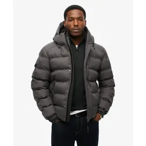 Doudoune à capuche en tweed Superdry image-2