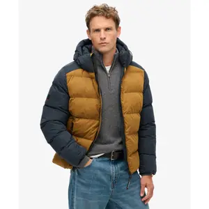 Doudoune à capuche Superdry Colour Block image-3