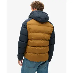 Doudoune à capuche Superdry Colour Block image-4