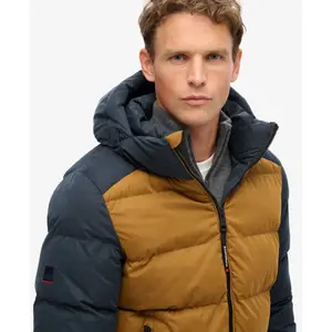 Doudoune à capuche Superdry Colour Block image-5