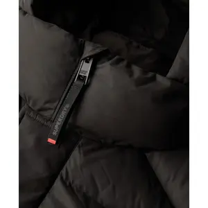 Hooded microfiber puffer jacket Superdry image-4