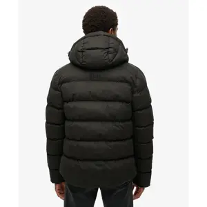 Hooded microfiber puffer jacket Superdry image-2