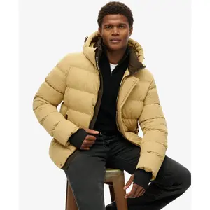 Hooded microfiber puffer jacket Superdry image-2