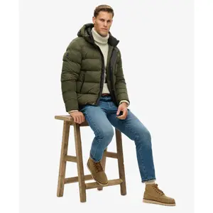 Hooded microfiber puffer jacket Superdry image-2