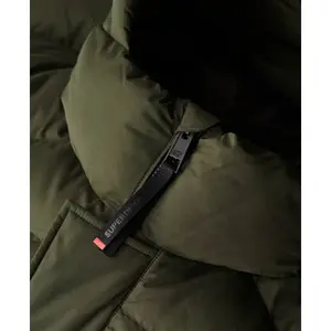 Hooded microfiber puffer jacket Superdry image-5