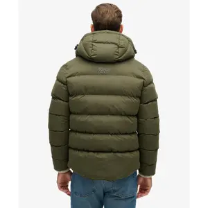 Hooded microfiber puffer jacket Superdry image-3
