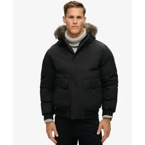Faux fur bomber jacket Superdry Everest image-2