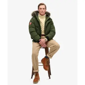 Faux fur bomber jacket Superdry Everest image-4